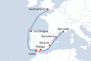 Itinéraire : Méditerranée & mers adjacentes