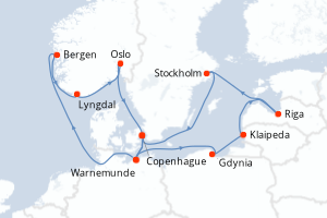 Itinéraire : Europe du Nord & Atlantique NE