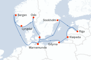 Itinéraire : Europe du Nord & Atlantique NE