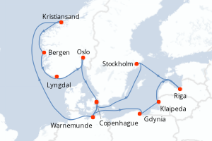 Itinéraire : Europe du Nord & Atlantique NE