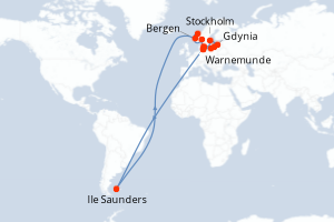 Itinéraire : Europe du Nord & Atlantique NE
