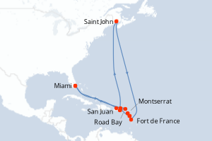 Itinéraire : Caraïbes & Amériques