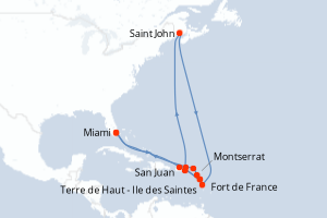 Itinéraire : Caraïbes & Amériques