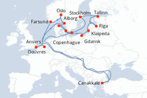 Itinéraire : Europe du Nord & Atlantique NE