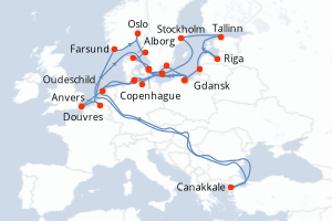 Itinéraire : Europe du Nord & Atlantique NE