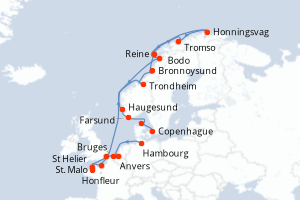 Itinéraire : Europe du Nord & Atlantique NE