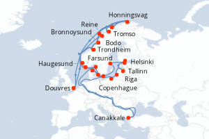 Itinéraire : Europe du Nord & Atlantique NE