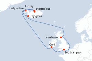Itinéraire : Europe du Nord & Atlantique NE