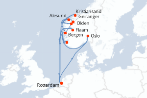 Itinéraire : Europe du Nord & Atlantique NE
