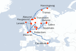 Itinéraire : Europe du Nord & Atlantique NE