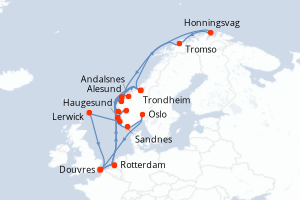 Itinéraire : Europe du Nord & Atlantique NE