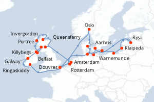Itinéraire : Europe du Nord & Atlantique NE