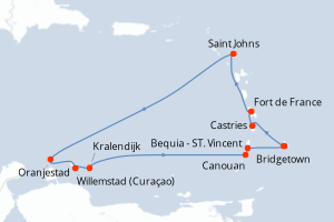 Itinéraire : Caraïbes & Amériques