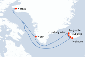 Itinéraire : Europe du Nord & Atlantique NE