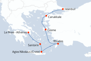 Itinéraire : Méditerranée & mers adjacentes