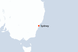 Carte de l'itinéraire de croisière Sydney-Sydney d'une durée de 3 jours