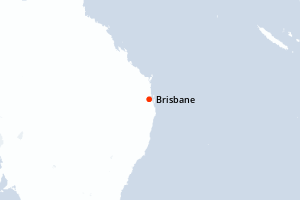 Carte de l'itinéraire de croisière Brisbane-Brisbane d'une durée de 3 jours