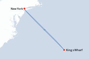 carte itinéraire croisière Caraïbes Bahamas 7 jours au départ du port de New York