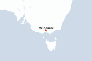 Carte de l'itinéraire de croisière Melbourne-Melbourne d'une durée de 3 jours