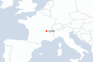 carte itinéraire croisière Rhône Saone 2 jours au départ du port de Lyon
