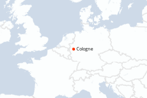 Carte itinéraire croisière Allemagne - 1 jours au départ de Cologne - Rhin Main Moselle