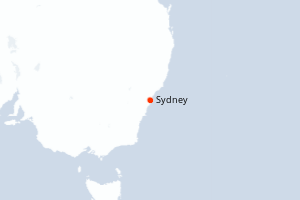 carte itinéraire croisière Australie Nouvelle Zélande 2 jours au départ du port de Sydney