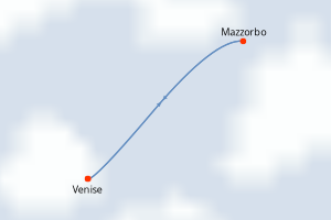 carte itinéraire croisière Adriatique 4 jours au départ du port de Venise