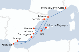 itinéraire croisière