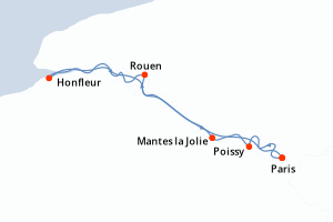 Itinéraire croisière CroisiEurope au départ de Paris