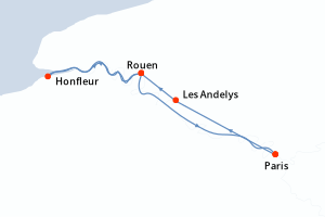 Itinéraire croisière CroisiEurope au départ de Paris