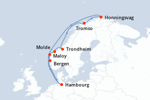 Itinéraire croisière MSC Croisières au départ de Hambourg