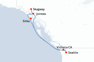 Itinéraire croisière Royal Caribbean au départ de Seattle