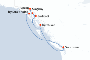 Itinéraire croisière Celebrity Cruises au départ de Vancouver