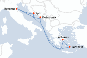 Itinéraire croisière Royal Caribbean au départ de Ravenne