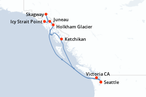 Itinéraire croisière Norwegian Cruise Line au départ de Seattle