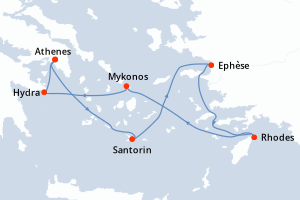 Itinéraire croisière Celebrity Cruises au départ de Athenes