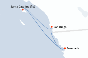 Itinéraire croisière Disney Cruise Line au départ de San Diego