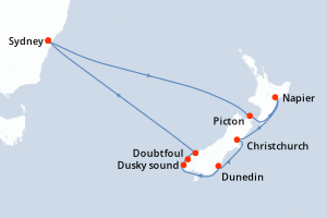 Itinéraire croisière Royal Caribbean au départ de Sydney