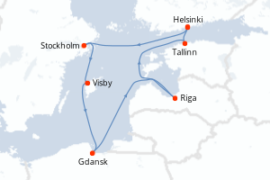 Itinéraire croisière Ponant au départ de Helsinki