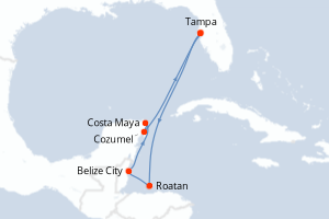 Itinéraire croisière Celebrity Cruises au départ de Tampa