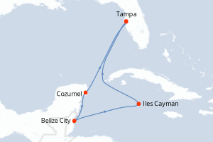 Itinéraire croisière Celebrity Cruises au départ de Tampa