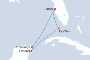 Itinéraire croisière Celebrity Cruises au départ de Tampa