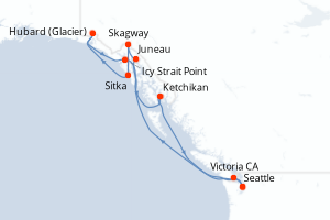 Itinéraire croisière Norwegian Cruise Line au départ de Seattle