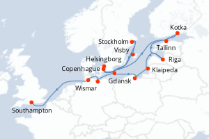 Itinéraire croisière Azamara au départ de Copenhague