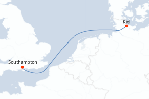 Itinéraire croisière MSC Croisières au départ de Southampton