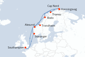 Itinéraire croisière Cunard au départ de Southampton