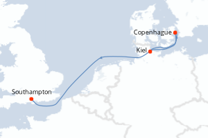 Itinéraire croisière MSC Croisières au départ de Kiel