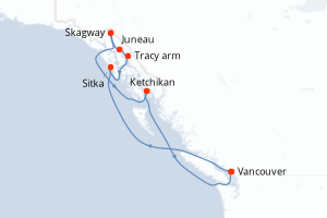 Itinéraire croisière Royal Caribbean au départ de Vancouver