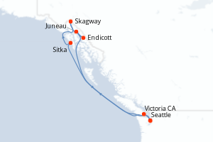 Itinéraire croisière Royal Caribbean au départ de Seattle