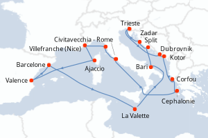 itinéraire croisière